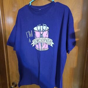 Ladies Sewing Purple Shirt 3x